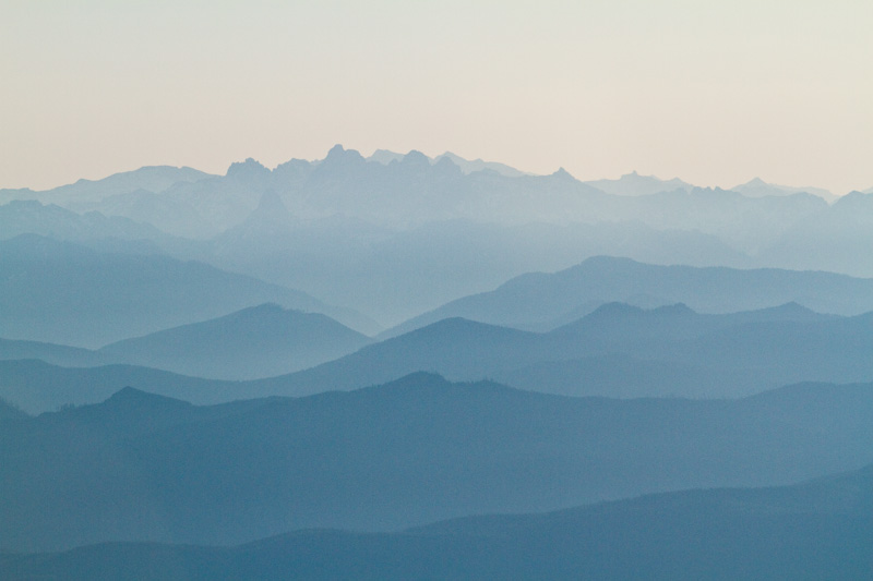 Cascade Range In Morning Light